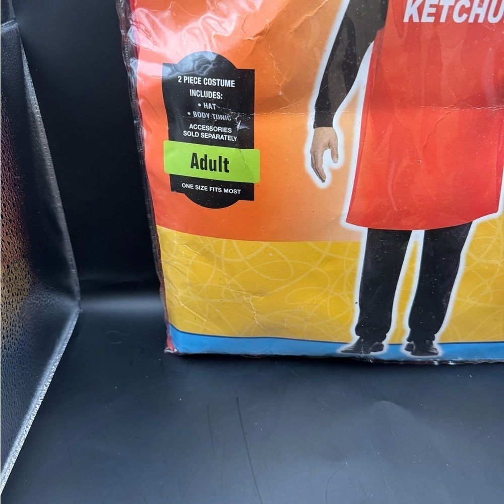 Rasta Imposta Adult Ketchup Unisex Halloween Costume One Size Fits Most NEW Red - Picture 2 of 5